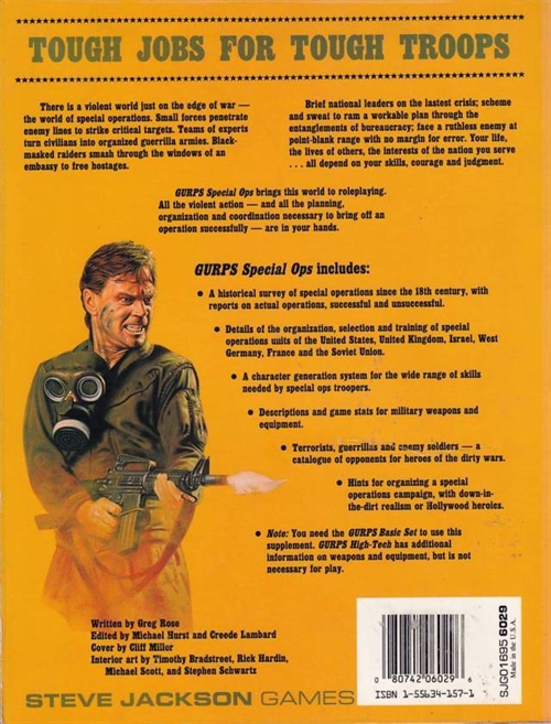 GURPS 3rd - Classic - Special Ops First Edition (B Grade) (Genbrug)